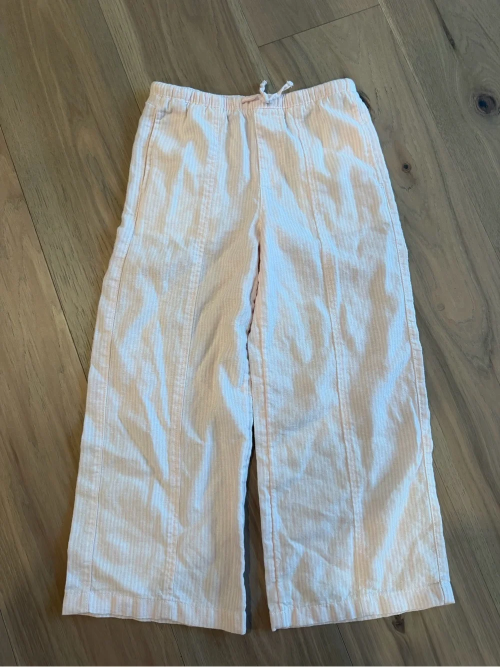 Old Navy Light Pink Ribbed Kids Pajama Bottoms